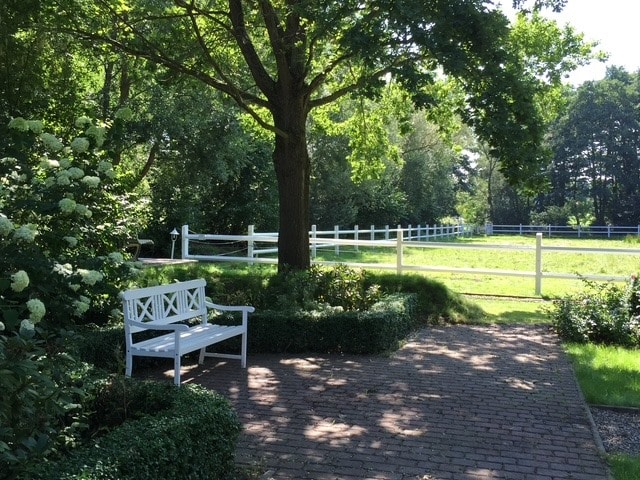 Gartenbereich der Ferienanlage