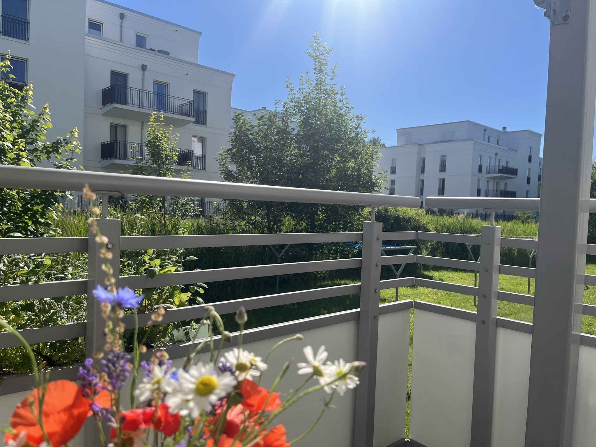 Blick vom Balkon